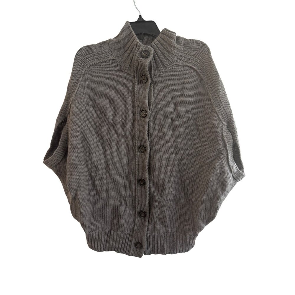 Banana Republic Button-Up Cardigan Women’s S Merino Wool Blend Gray Long Sleeve